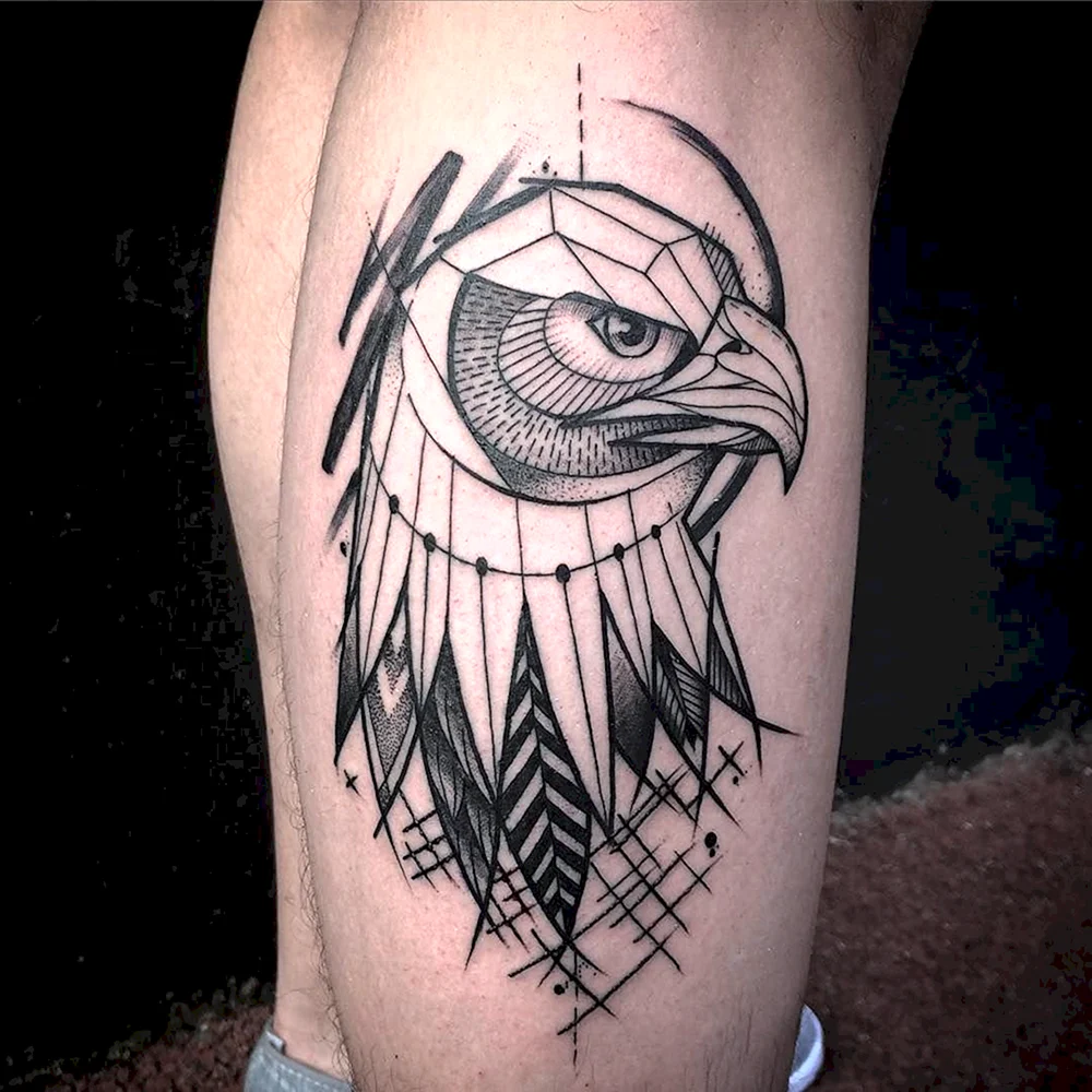 Eagle blackwork Tattoo