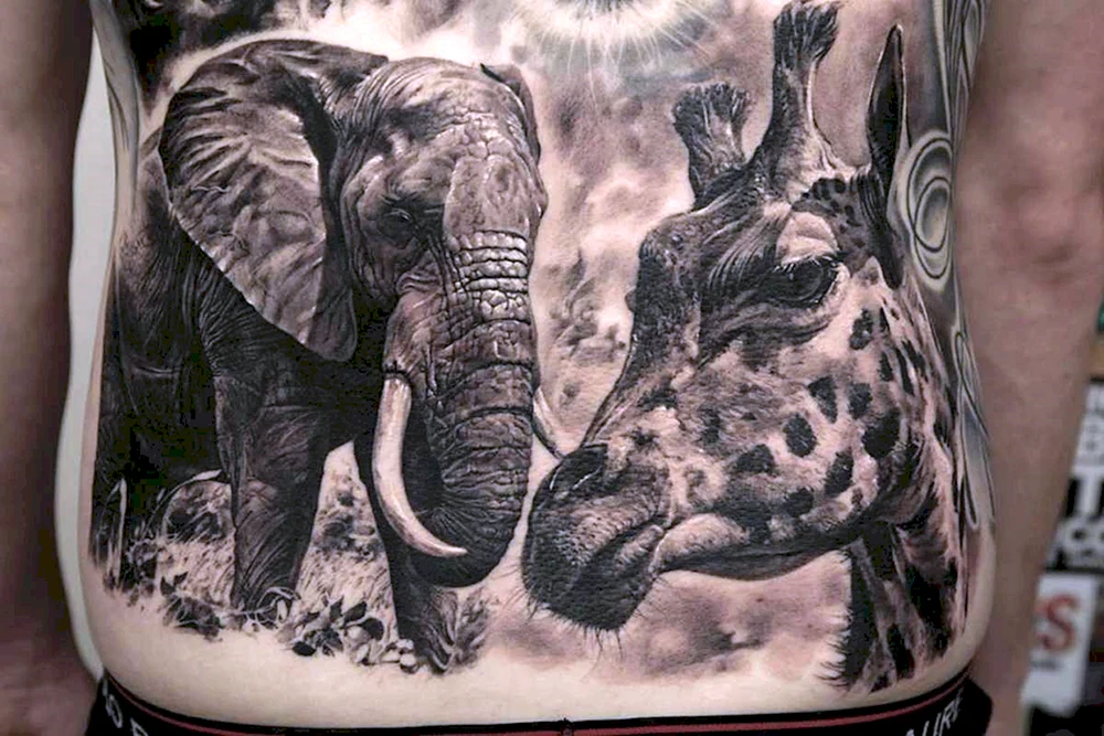 Elephant Tattoo Surrealist