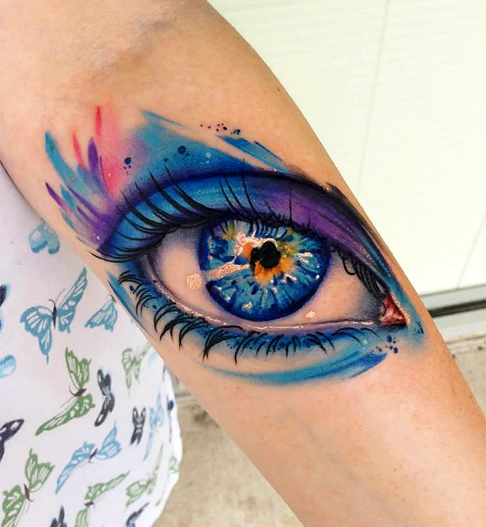Eye Galaxy Tattoo