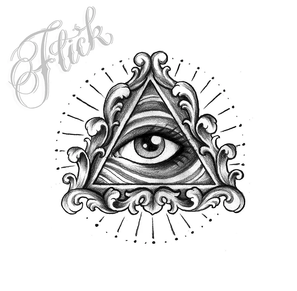 Eye Triangle Tattoo