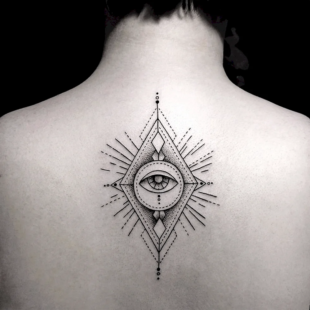 Eye Triangle Tattoo Design