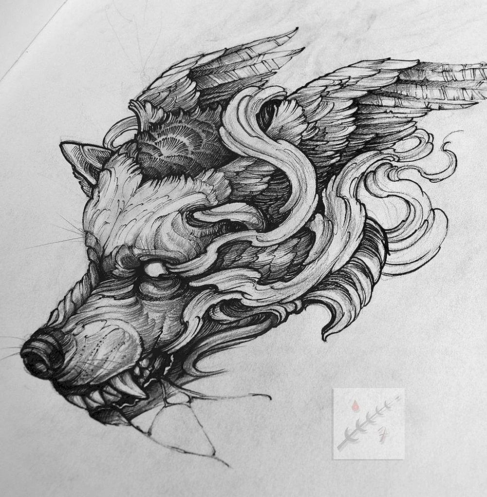 Fenrir Wolf Tattoos