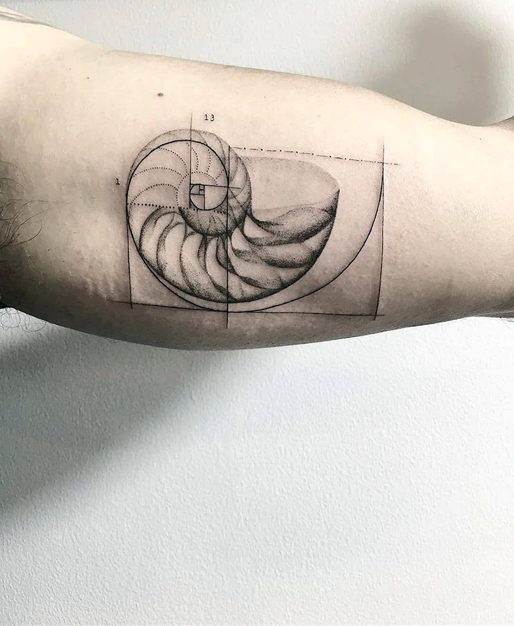 Fibonacci-Folge Tattoo