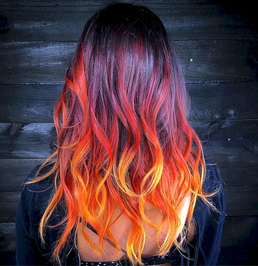 Fire Ombre hair