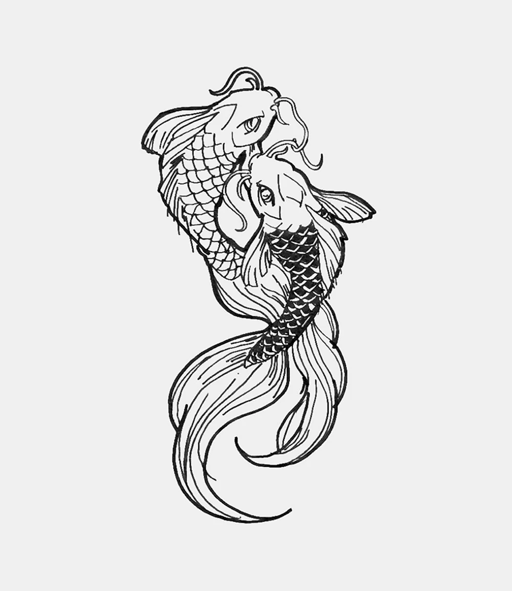 Fish Tattoo Sketch