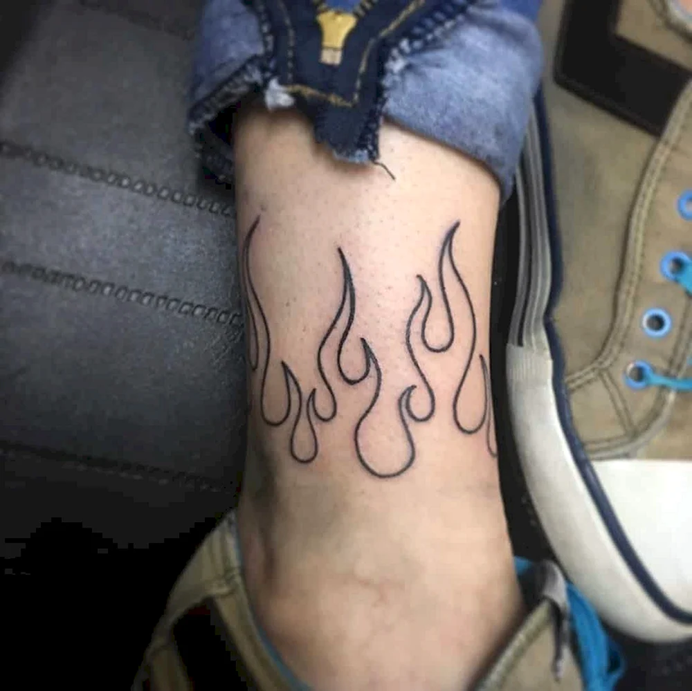 Flame tatto