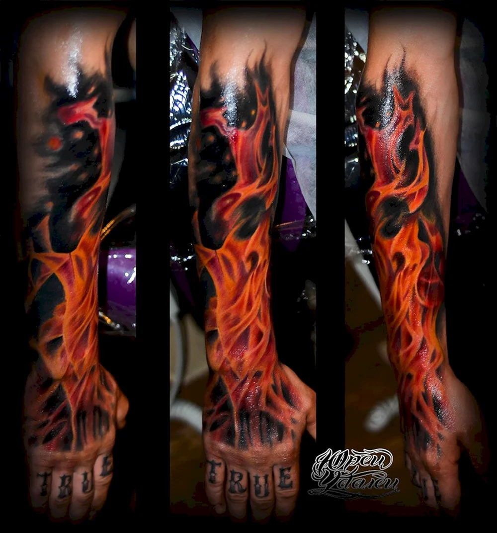 Flames Fire Tattoo