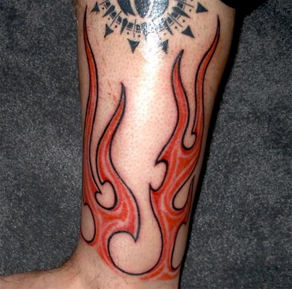 Flames Fire Tattoo