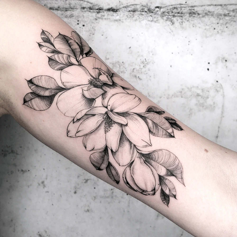 Flower Tattoo on Arm picture