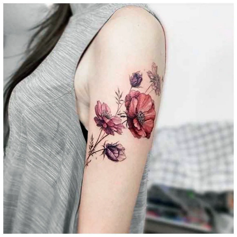 Flowers Color Tattoo