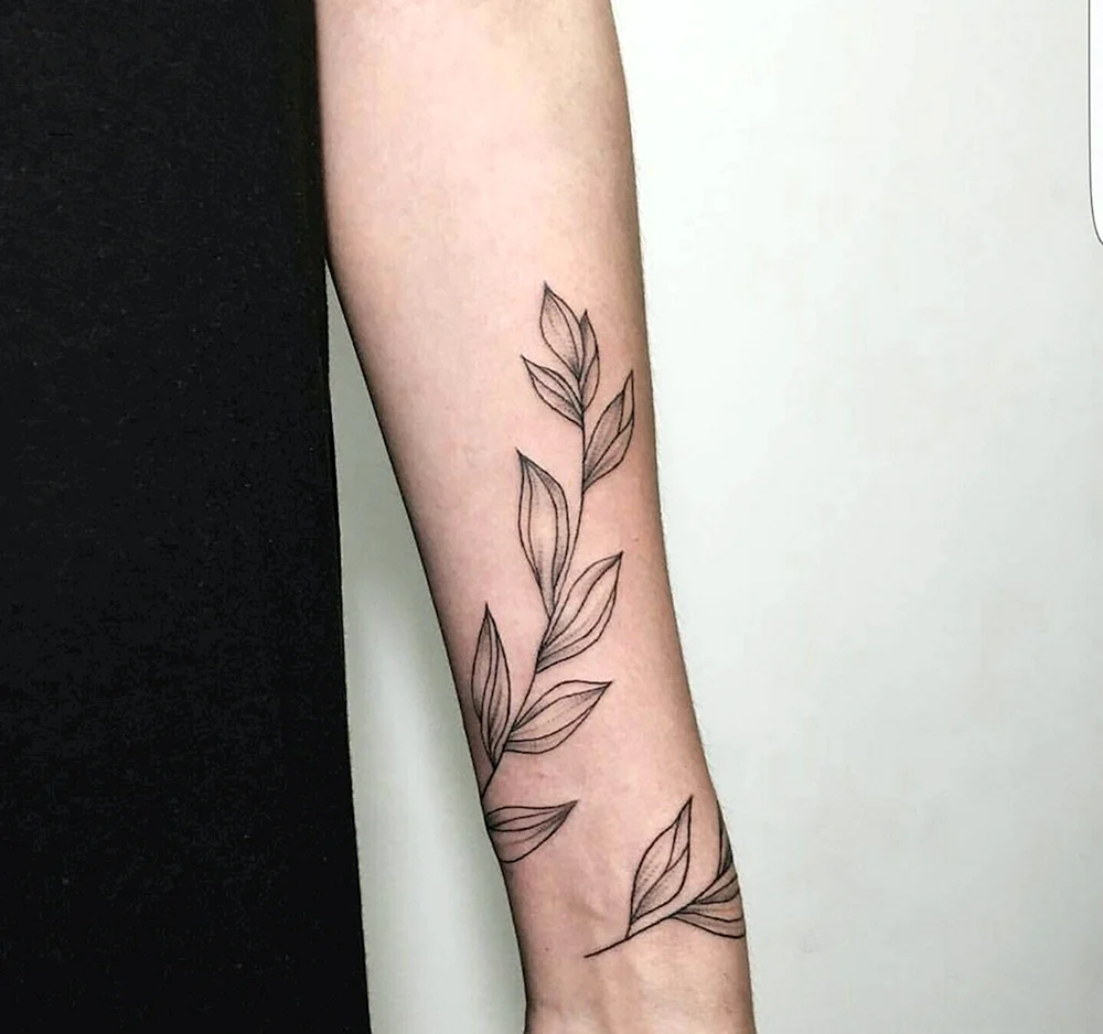 Forearm Flower Tattoo