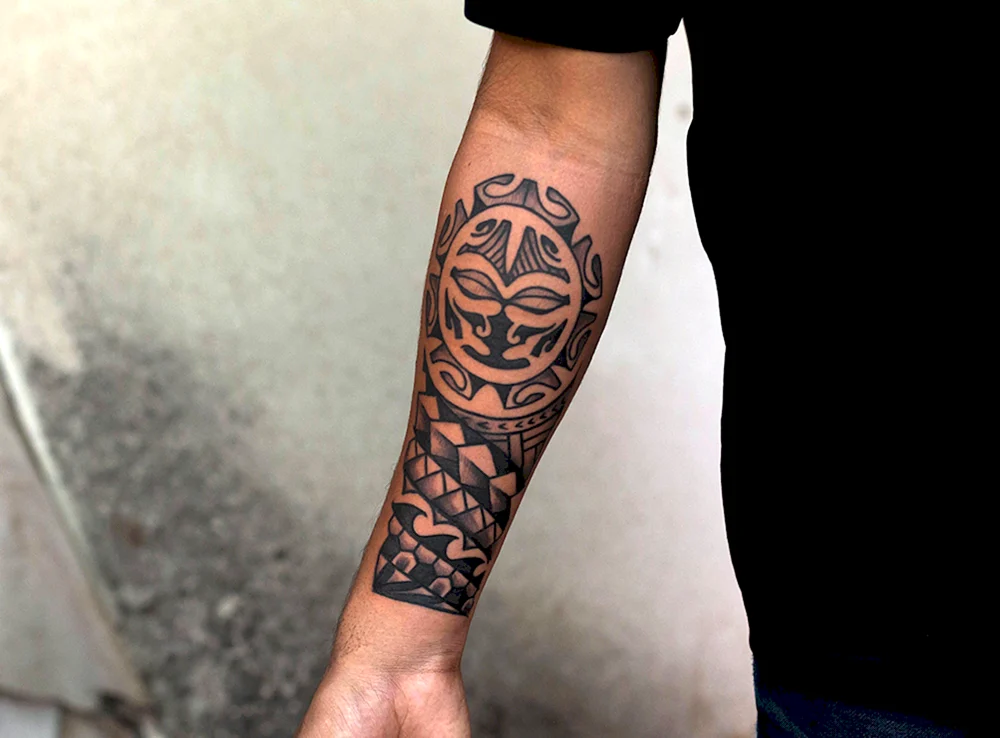 Forearm Tribal Tattoo