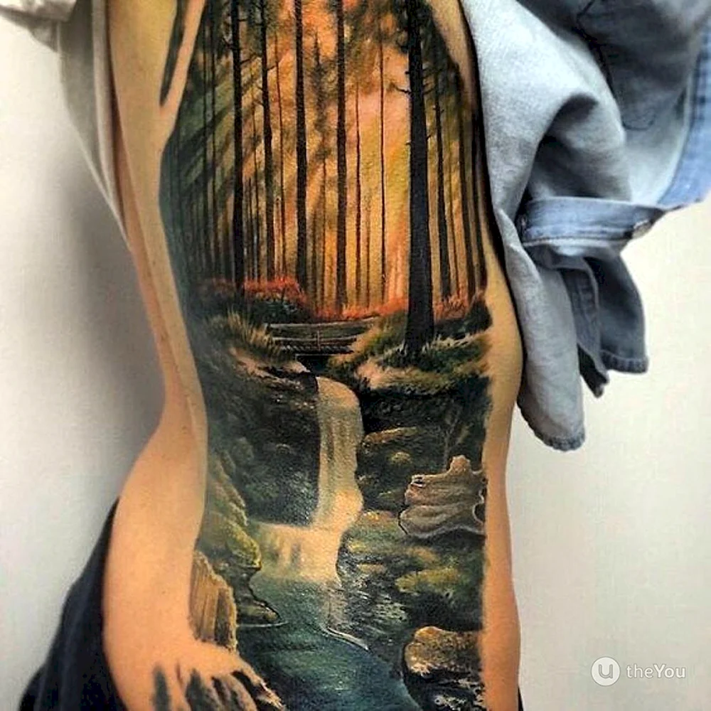 Forest Realism Tattoo