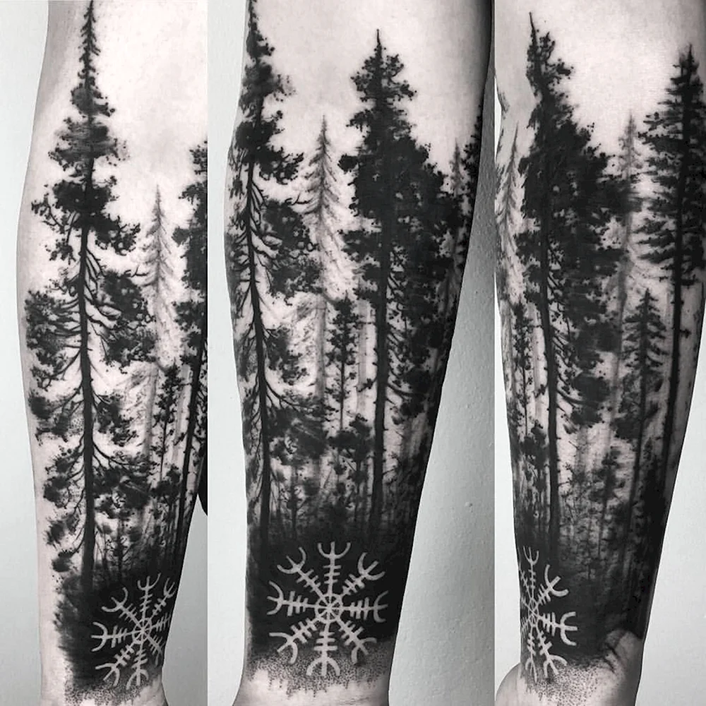 Forest Tattoo Design