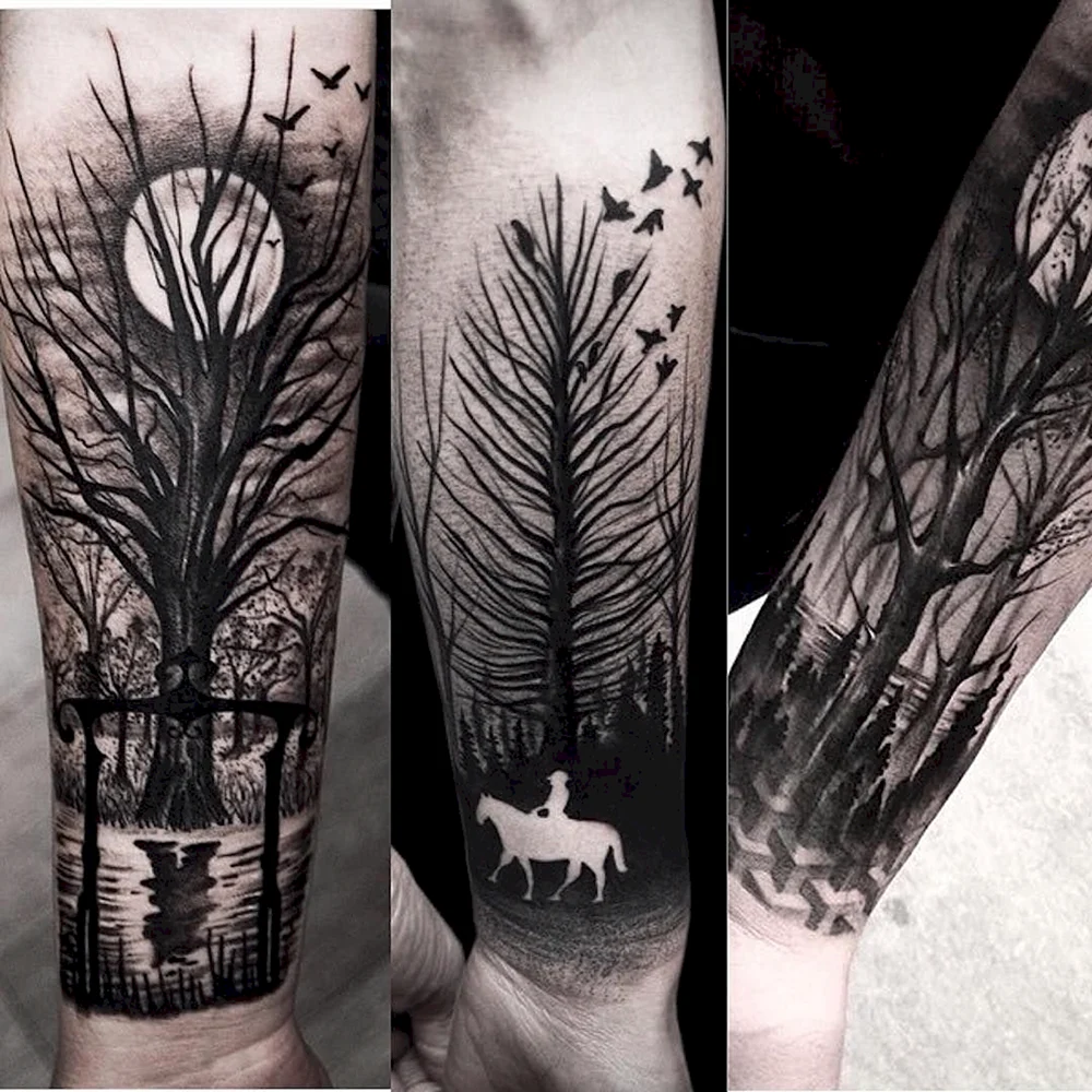 Forest Tattoo Design