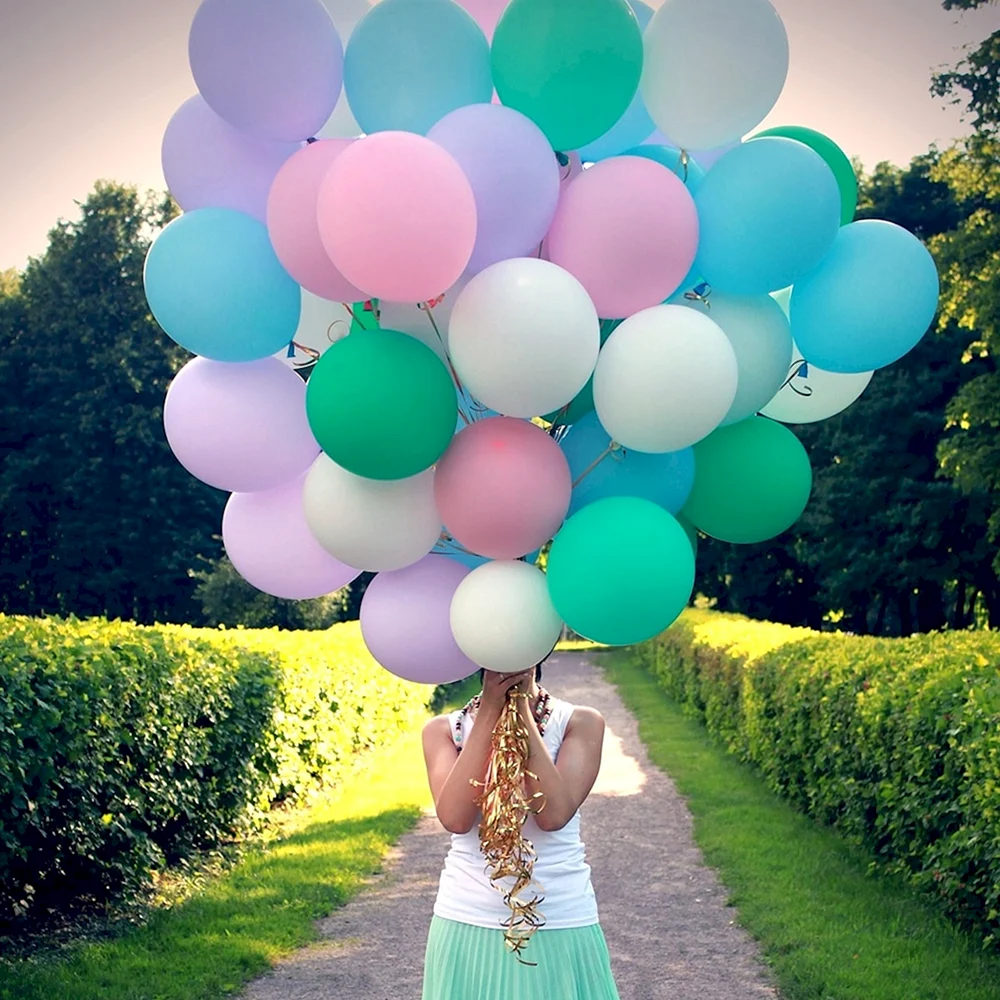 Фотосессия с воздушными шариками