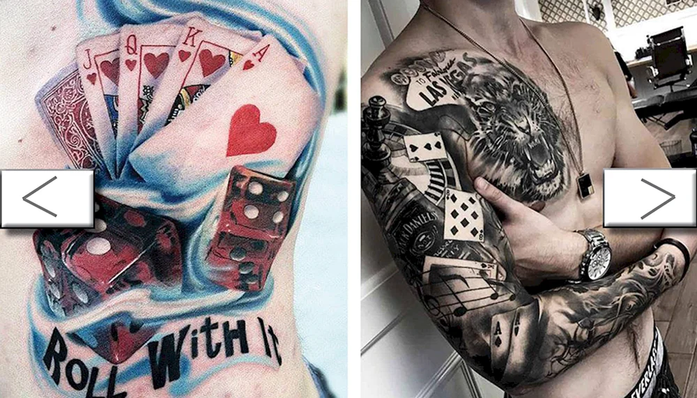 Gambling Tattoo Design