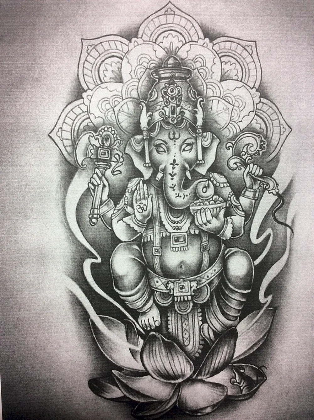 Ganesha dotwork