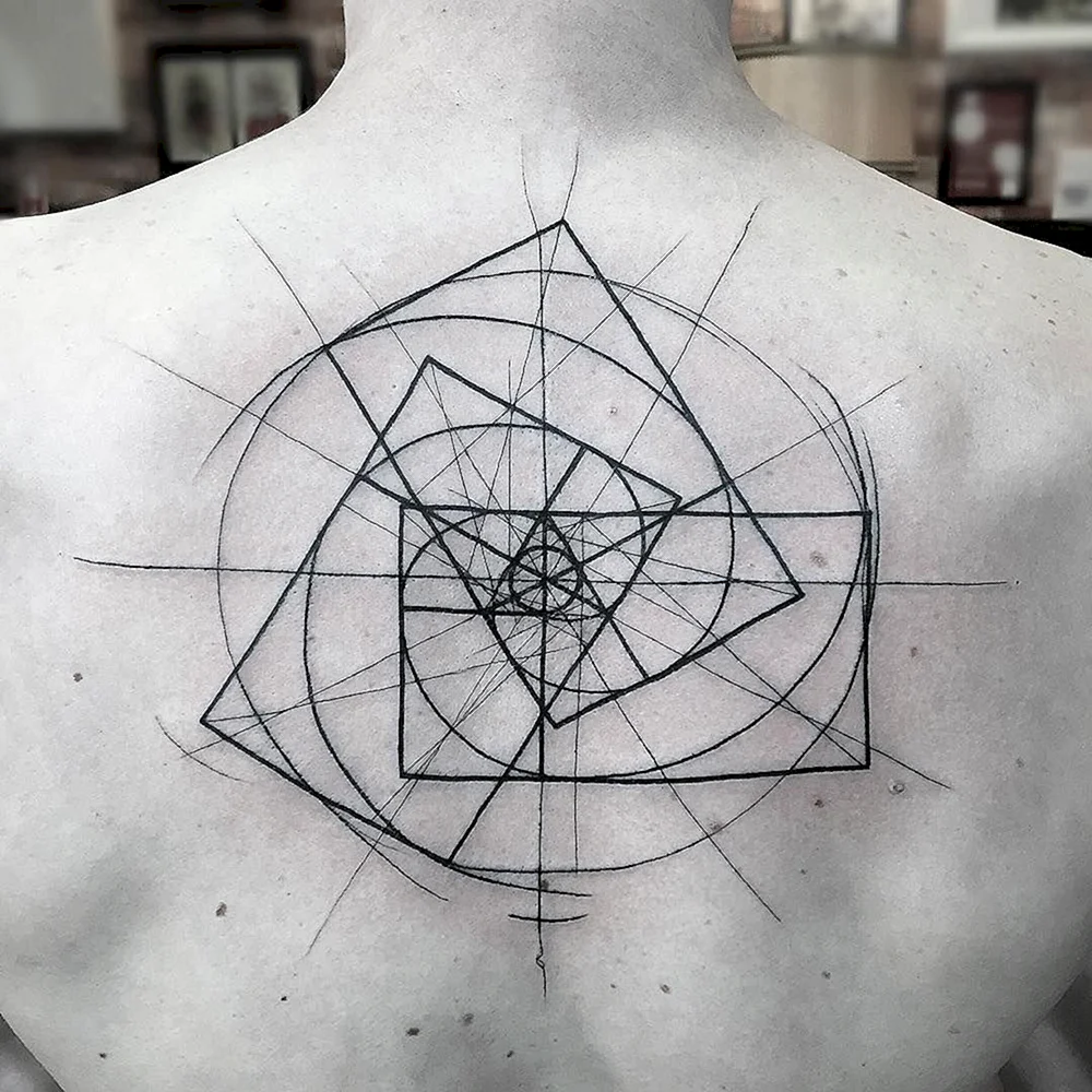 Geometric Tattoo Sketch