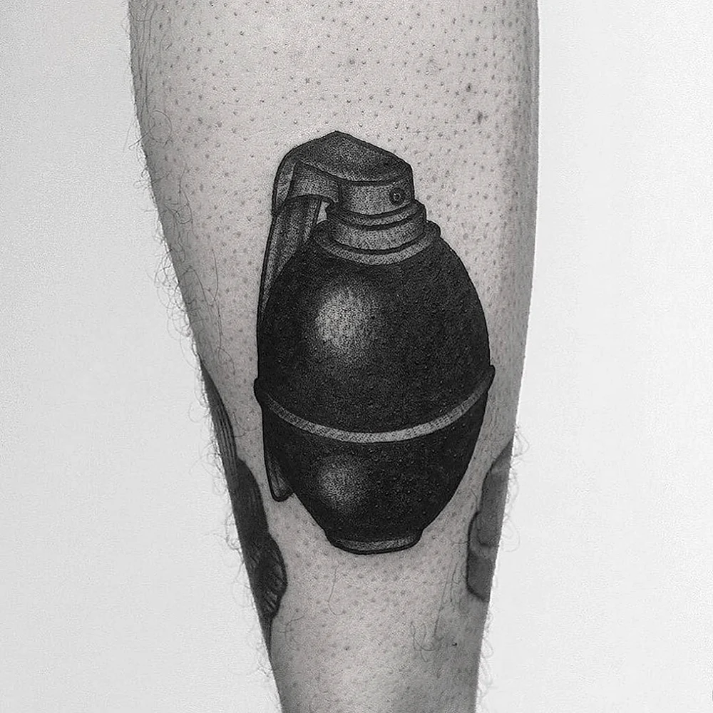 Germany Grenade Tattoo