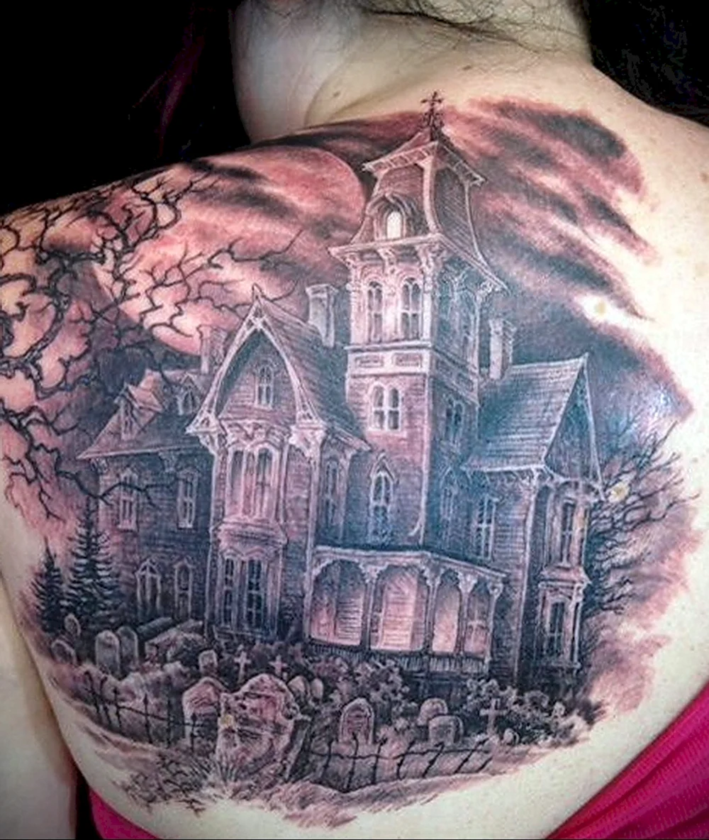 Ghost House Tattoo