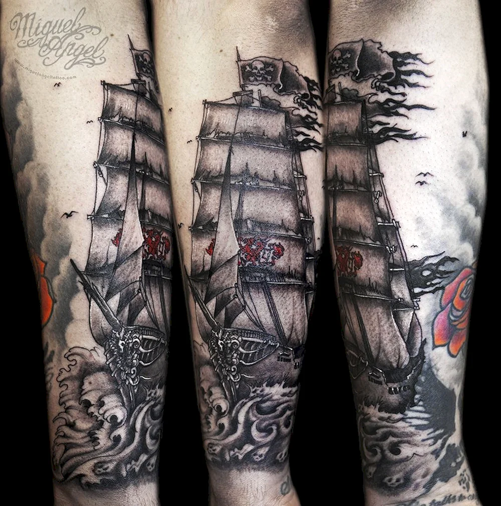 Ghost ship Tattoo