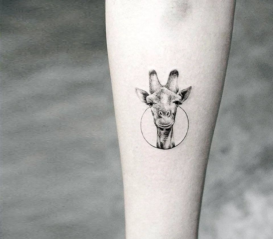 Giraffe Family Tattoo