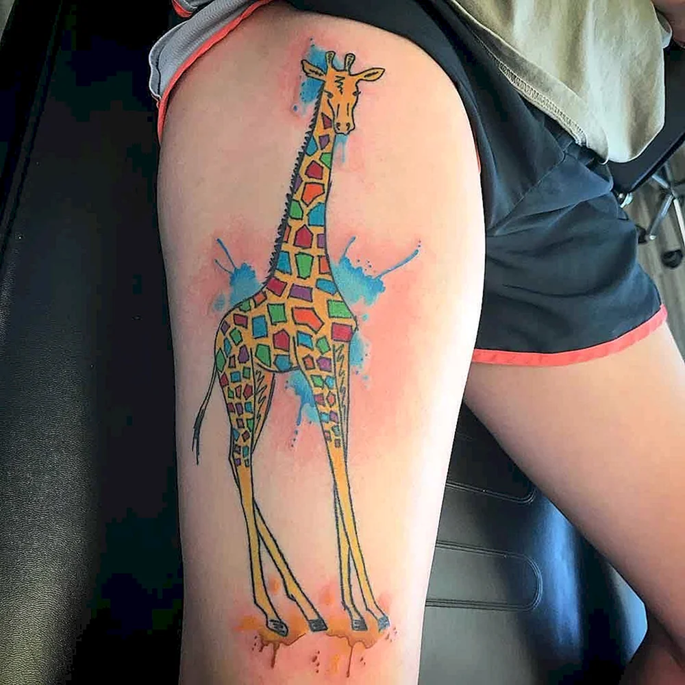 Giraffe Tattoo Galleria AMKINGDOM