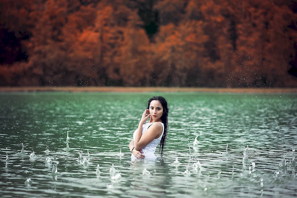 Girl in Lake
