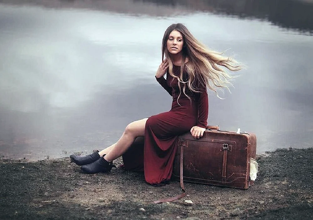 Girl in Suitcase
