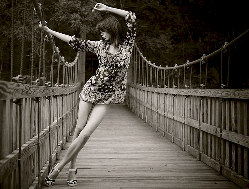 Girl on a Bridge