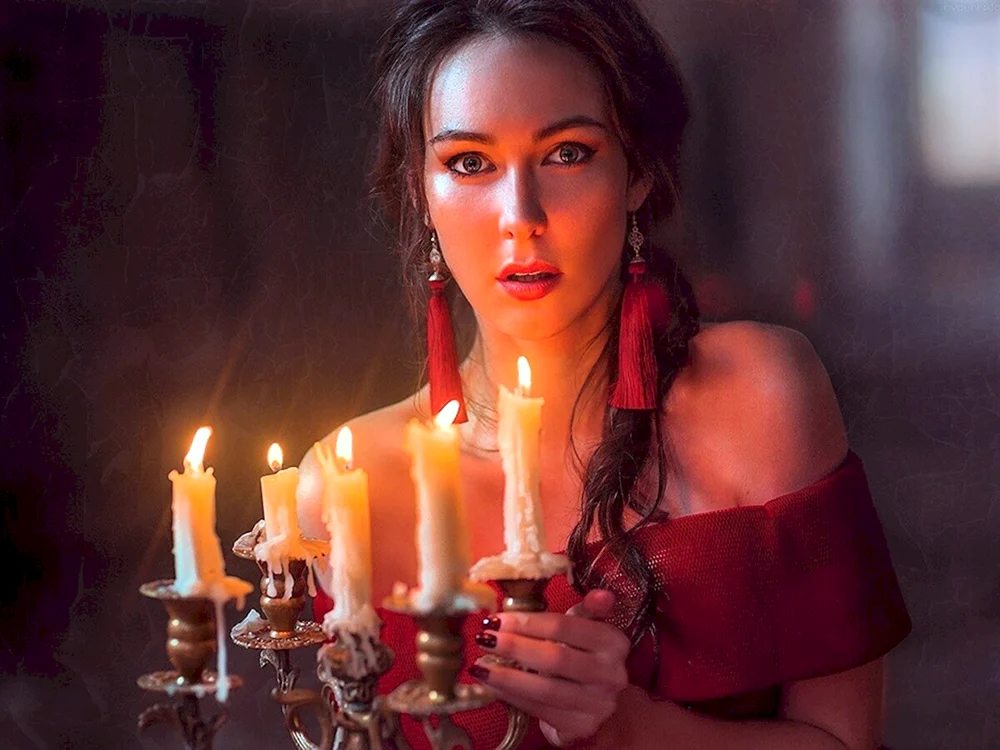 Girl with Candles