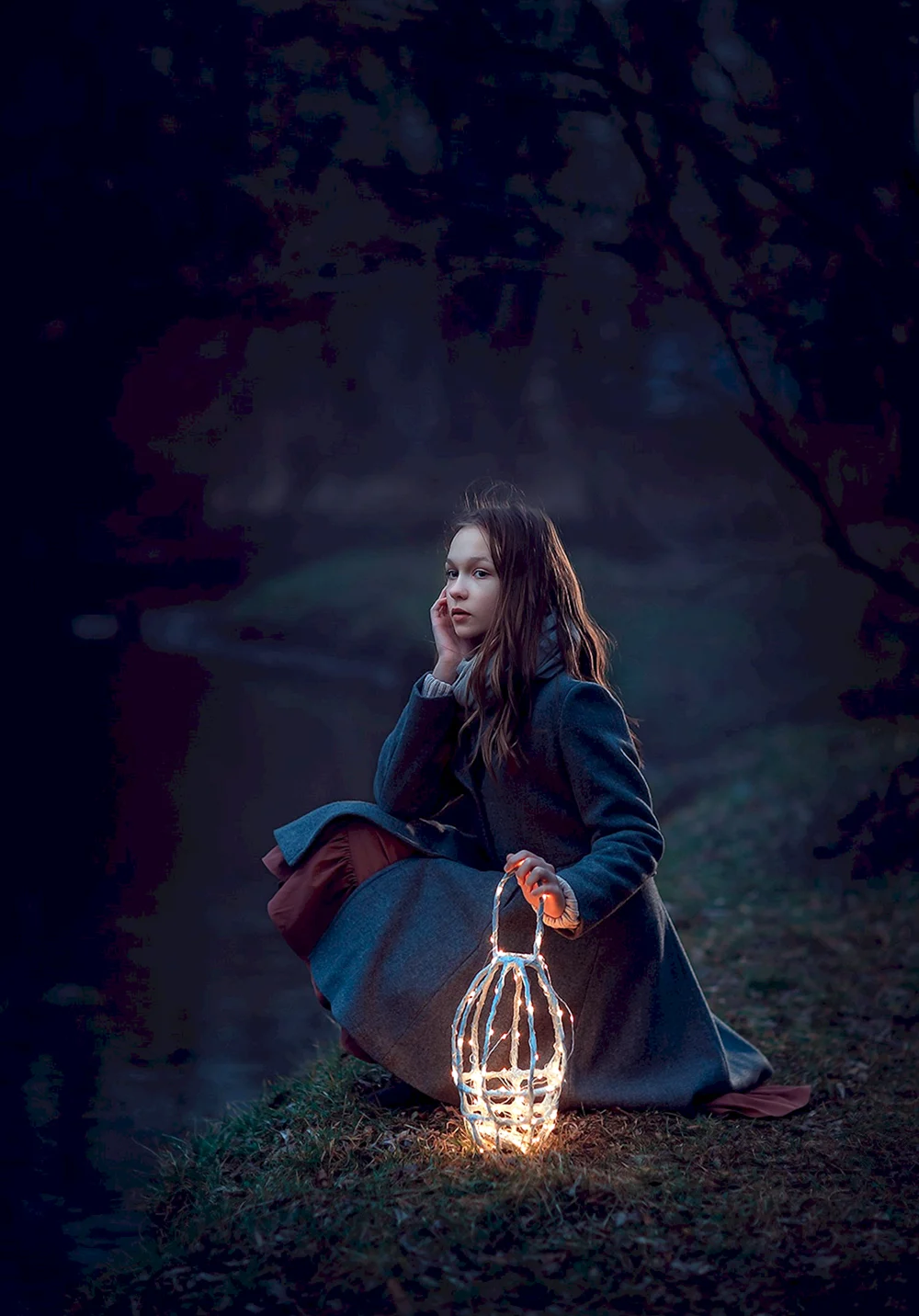 Girl with Lantern