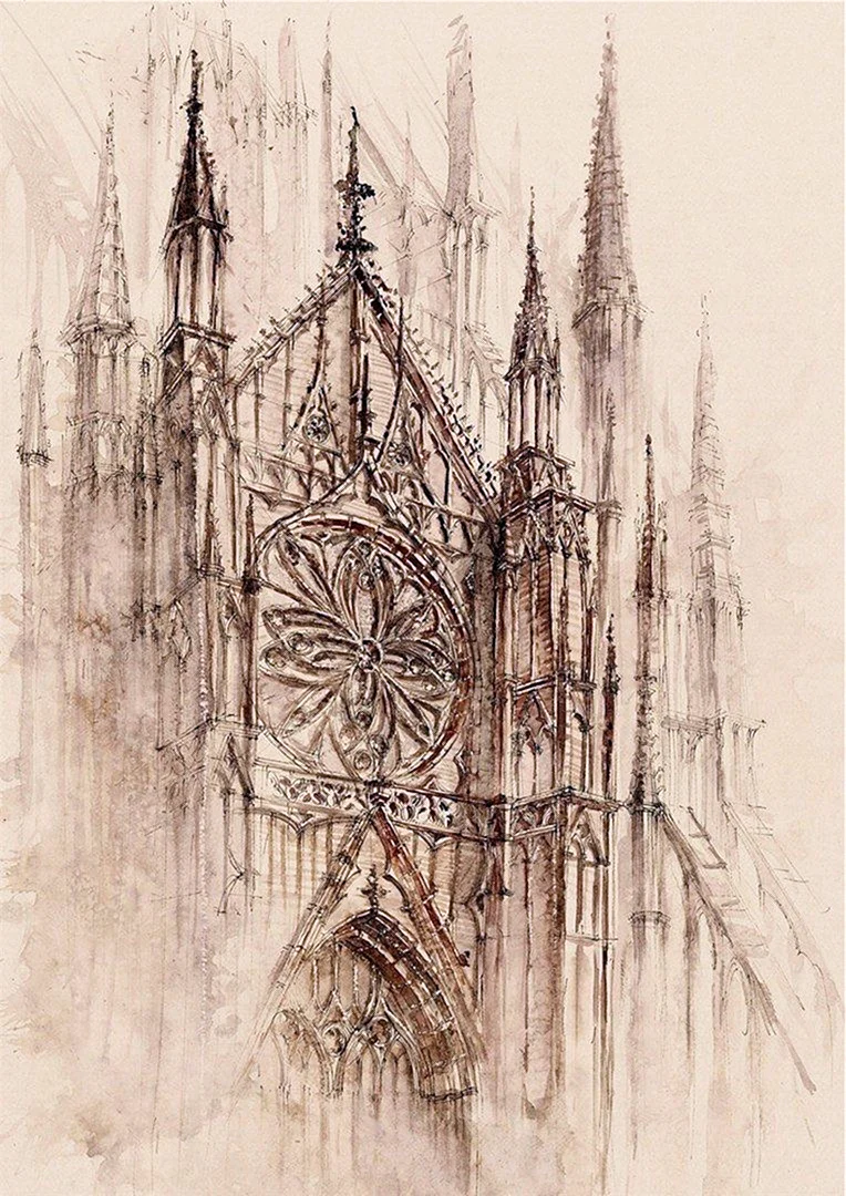 Gothic Architecture Sketch
