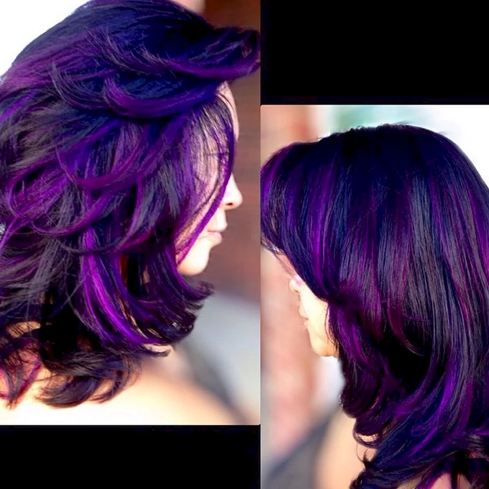 Grape Purple hair Color