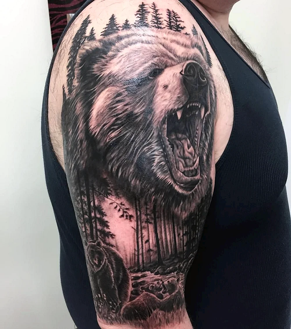 Grizzly Bear Tattoo