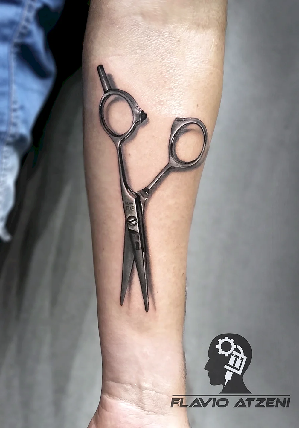 Hair Scissors Tattoo