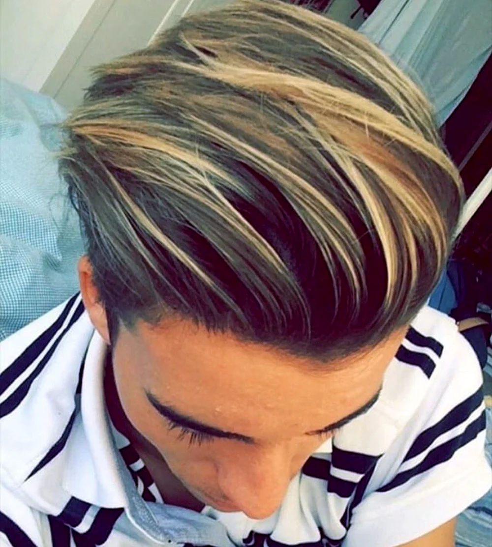 Hairstyles for men blonde Highlights