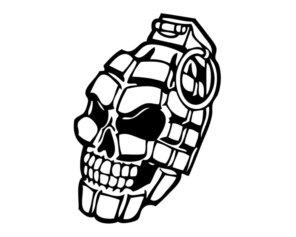 Hand Grenade Skull