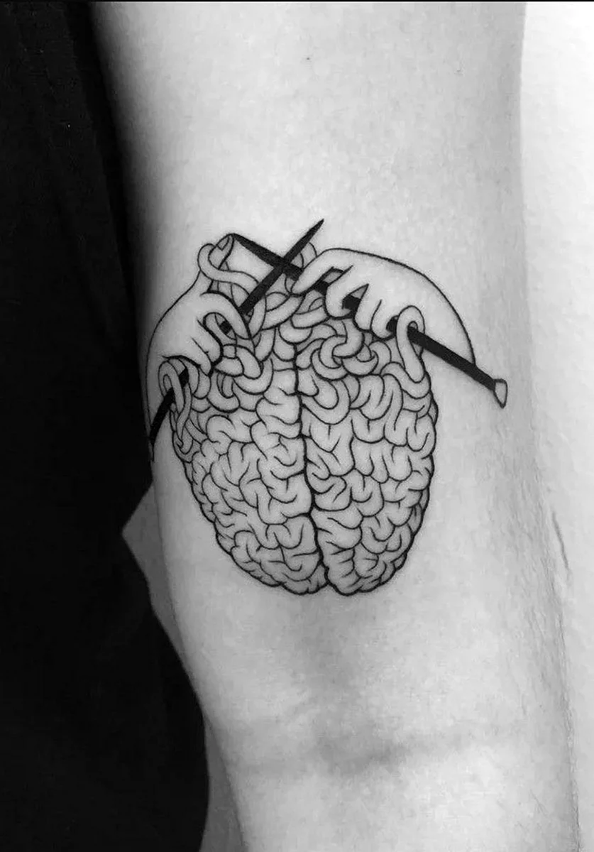 Heart and Brain Tattoo