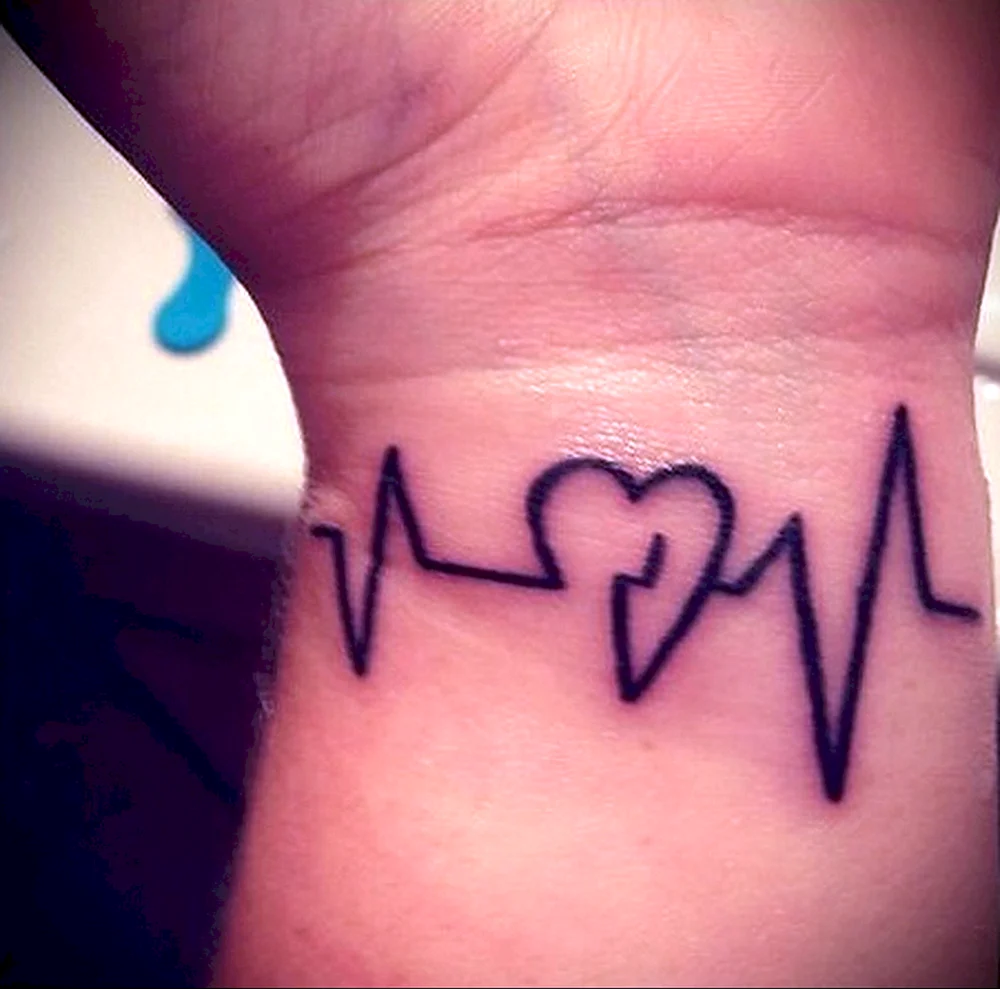 Heart line Tattoo