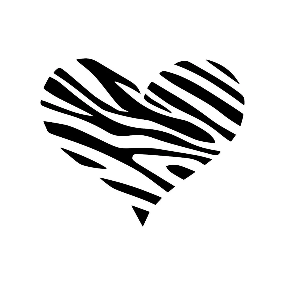 Heart Zebra pattern