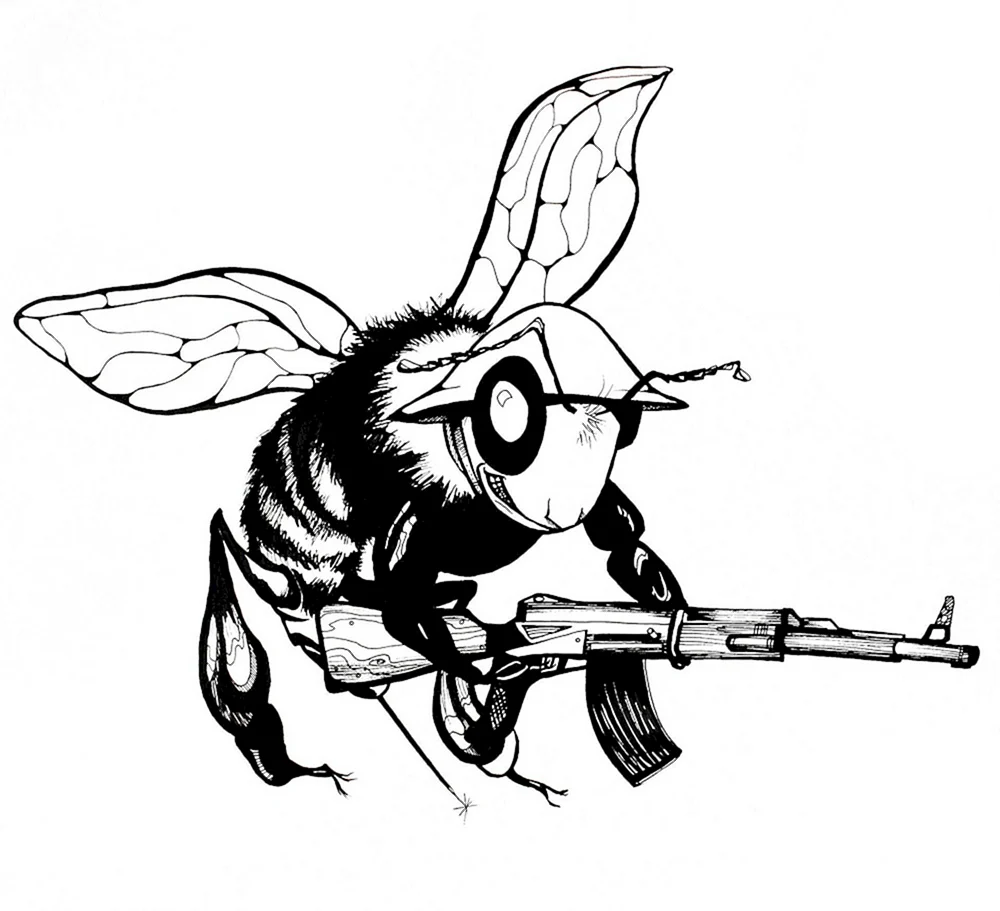 Honey Bee Sketch