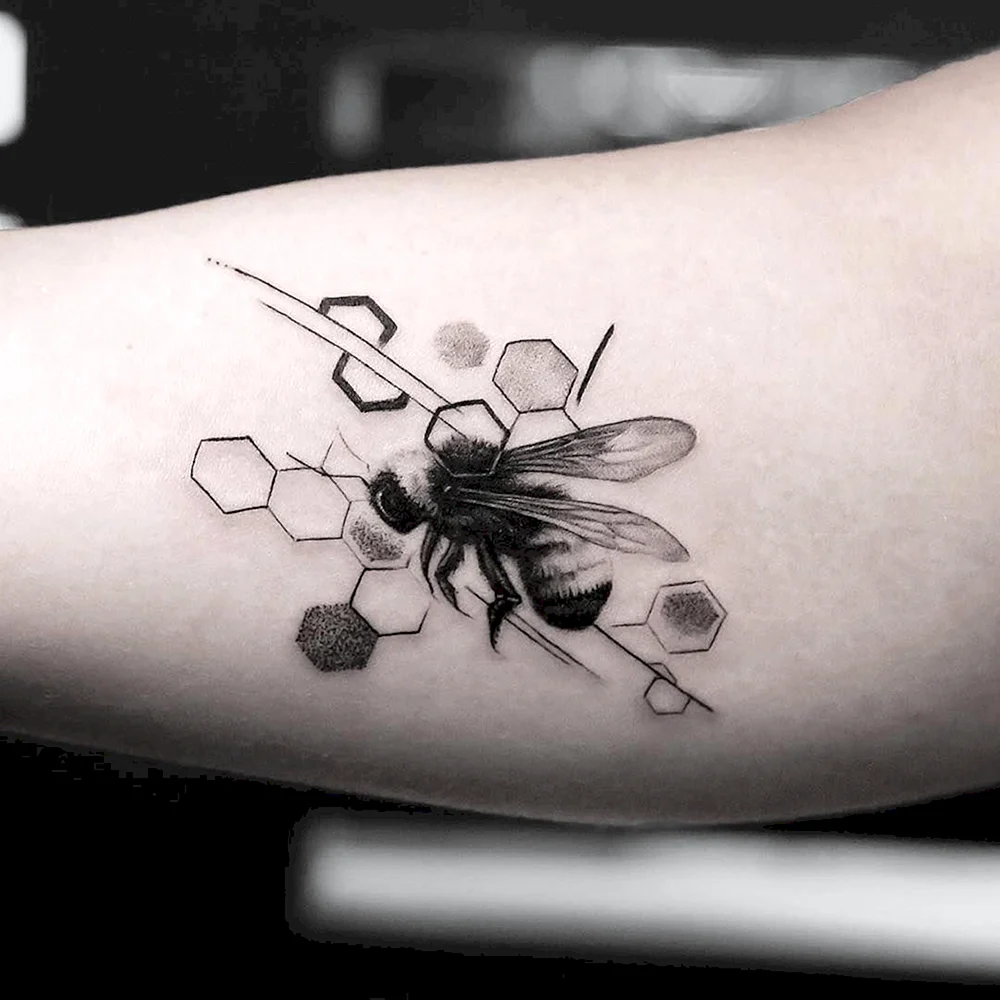 Honey Bee Tattoo