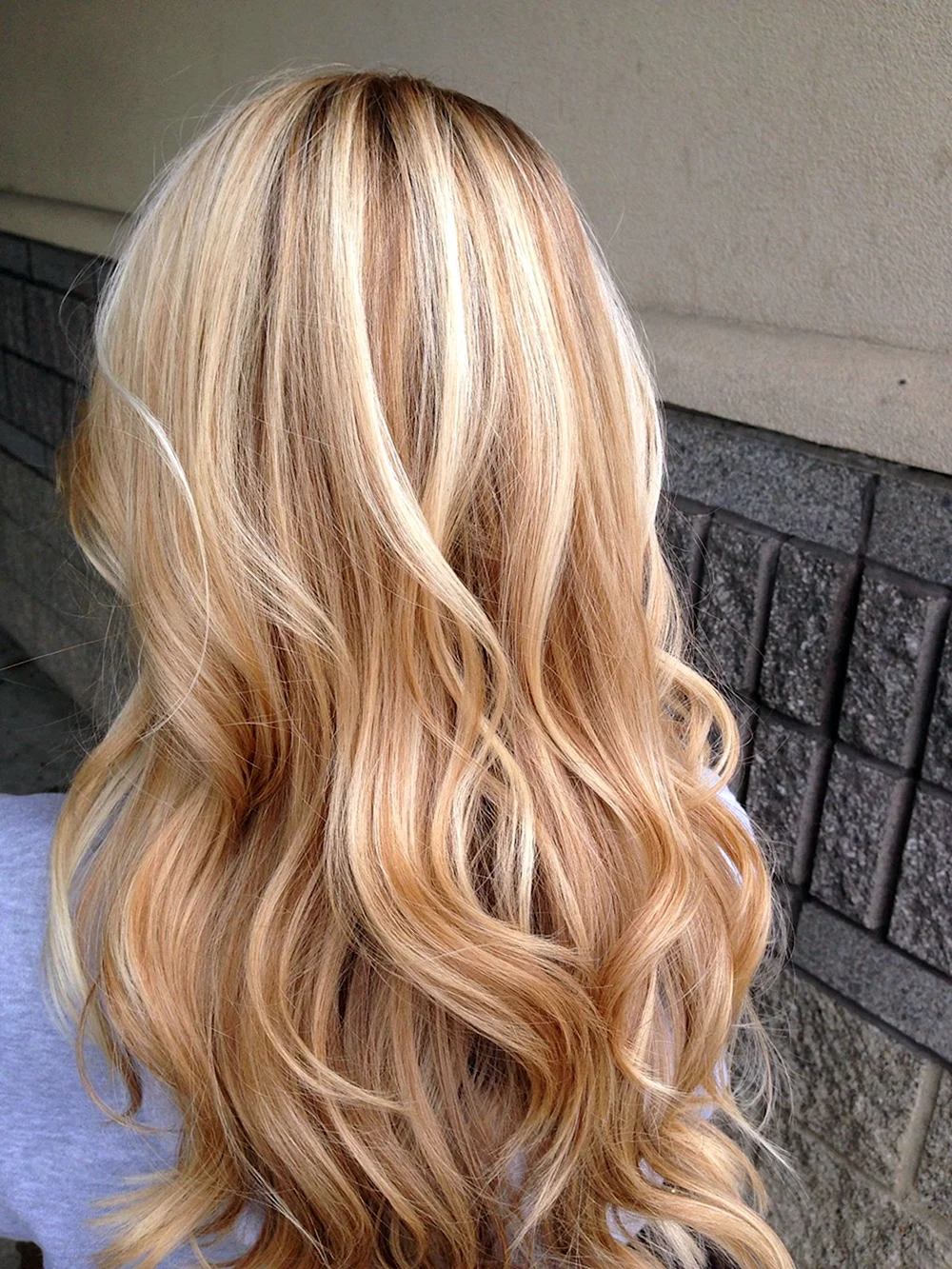 Honey blonde hair