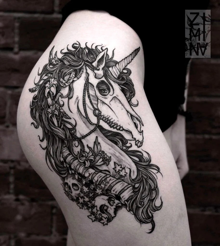 Horse Tattoo on paper