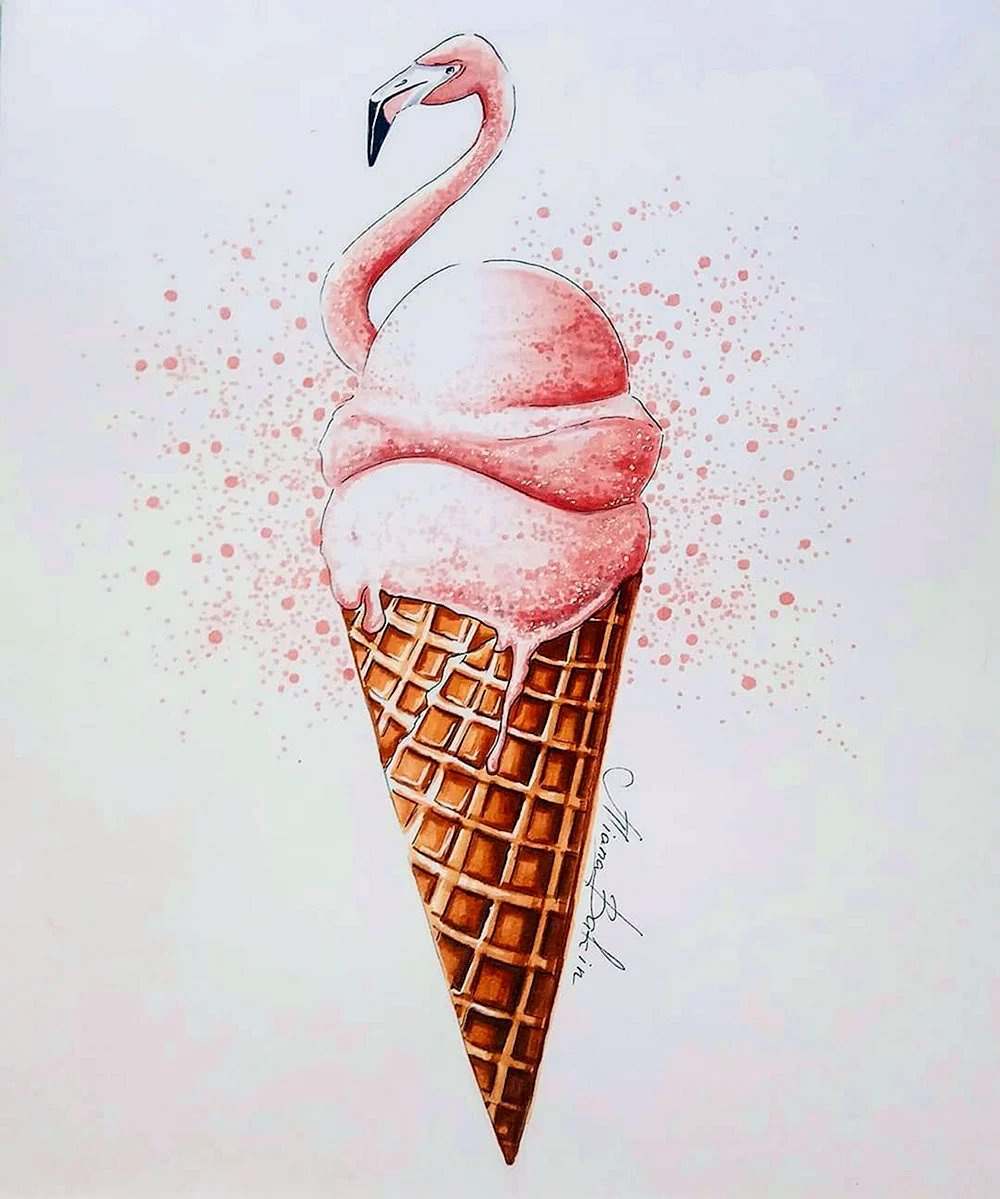 Ice Cream Flamingo