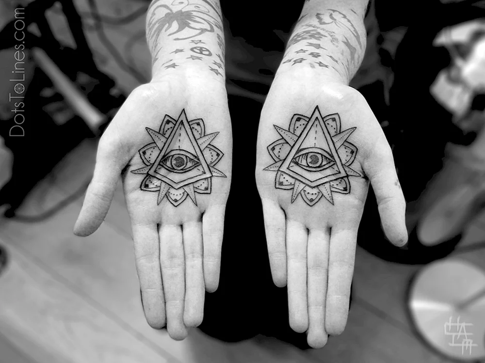 Illuminati Tattoos hand