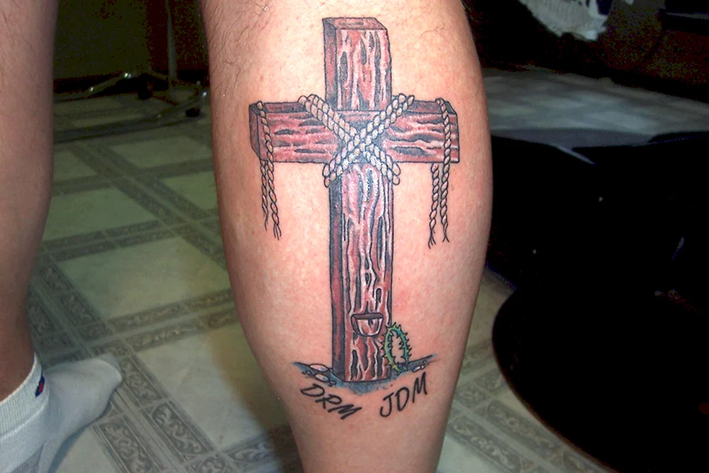 Inverted Cross Tattoo