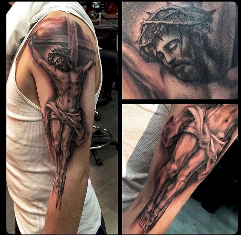 Jesus Tattoo on hand